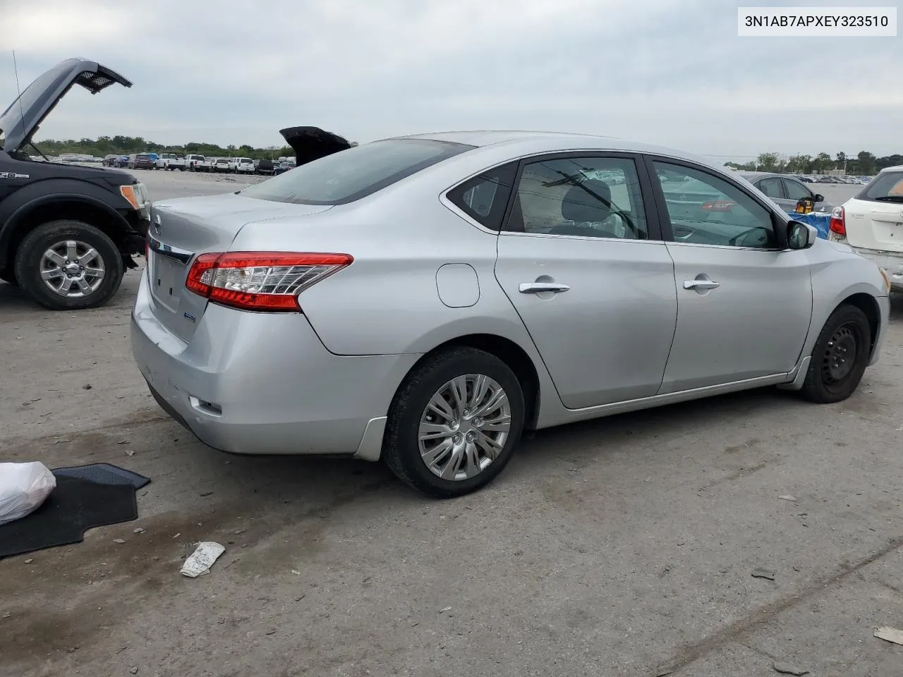 2014 Nissan Sentra S VIN: 3N1AB7APXEY323510 Lot: 70312214