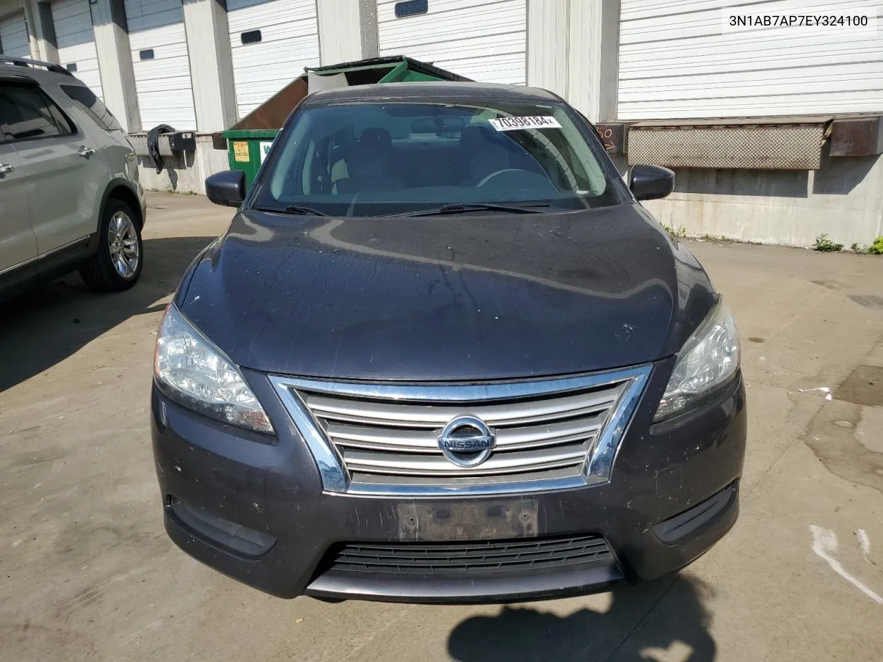 2014 Nissan Sentra S VIN: 3N1AB7AP7EY324100 Lot: 70398184