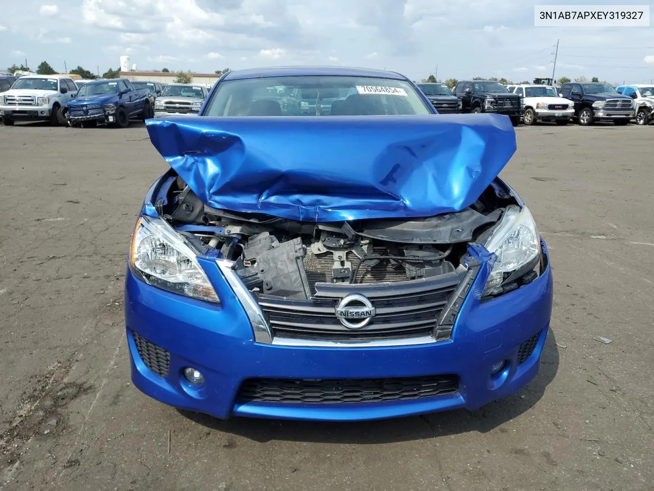 2014 Nissan Sentra S VIN: 3N1AB7APXEY319327 Lot: 70564854