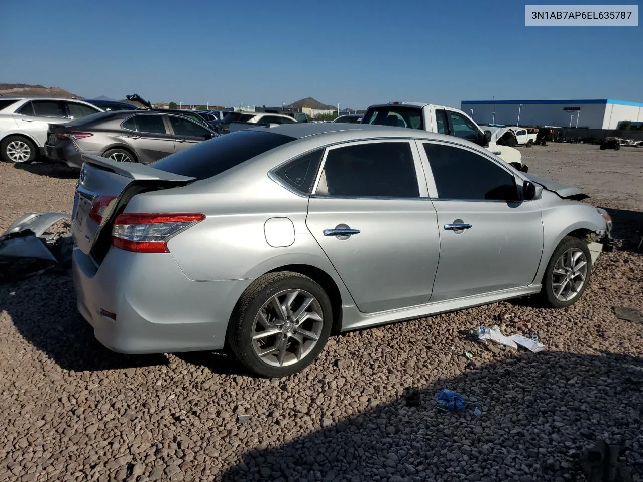 2014 Nissan Sentra S VIN: 3N1AB7AP6EL635787 Lot: 70671774