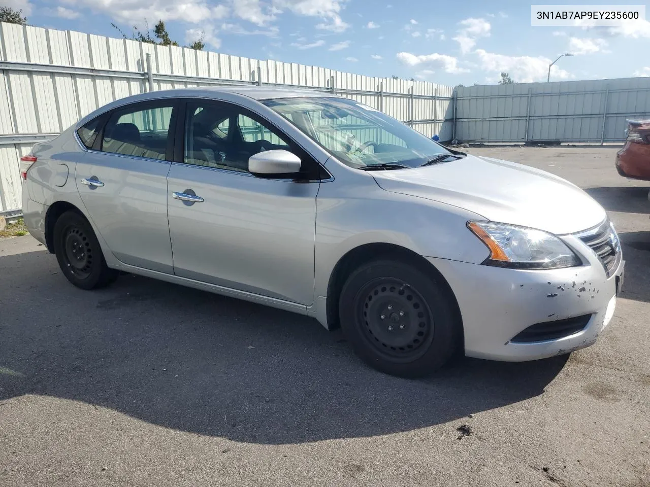 2014 Nissan Sentra S VIN: 3N1AB7AP9EY235600 Lot: 70835884