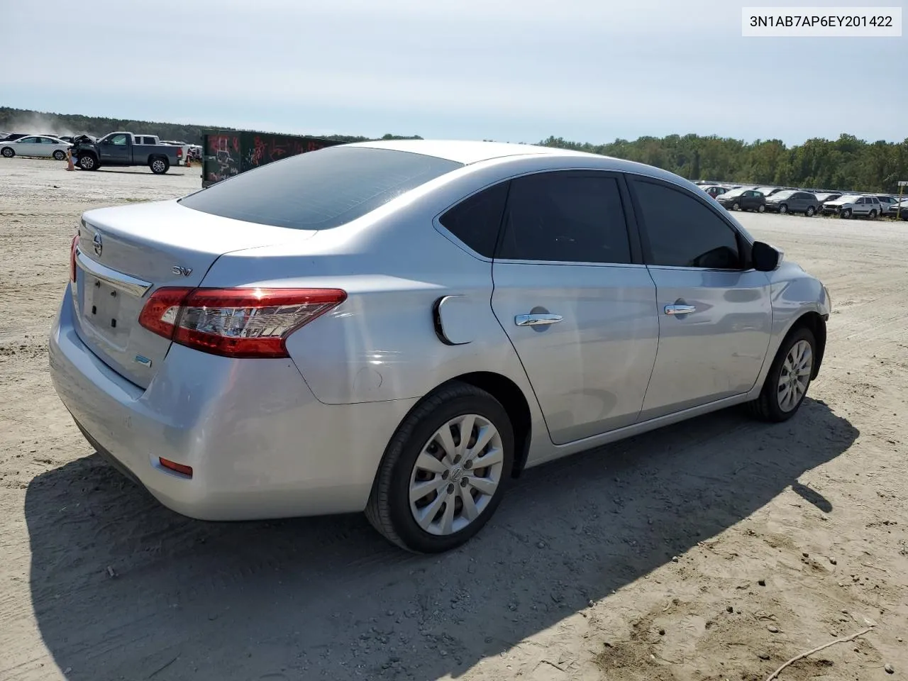 2014 Nissan Sentra S VIN: 3N1AB7AP6EY201422 Lot: 70837844