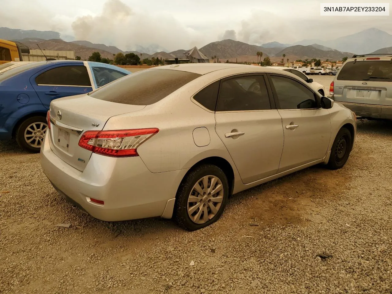 2014 Nissan Sentra S VIN: 3N1AB7AP2EY233204 Lot: 70908284