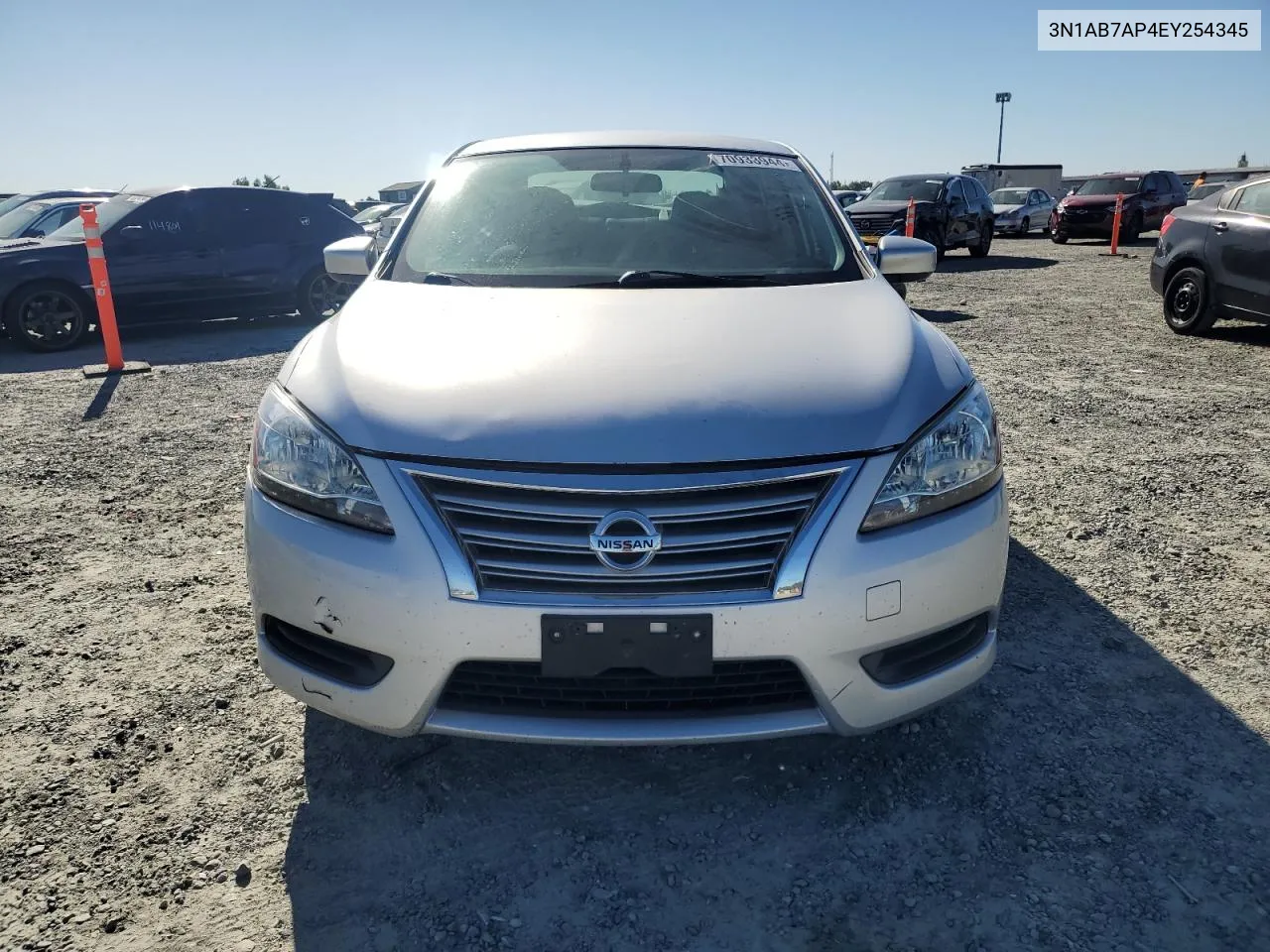 3N1AB7AP4EY254345 2014 Nissan Sentra S