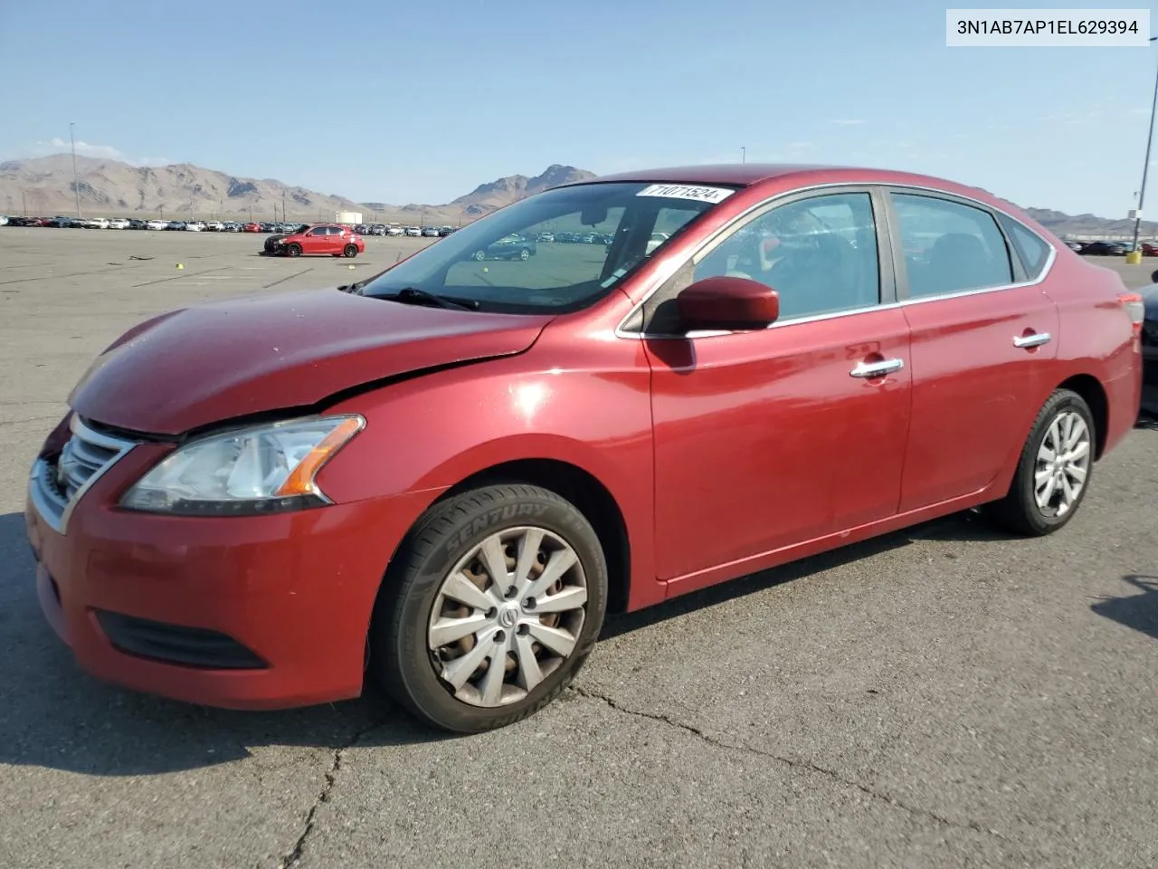 2014 Nissan Sentra S VIN: 3N1AB7AP1EL629394 Lot: 71071524