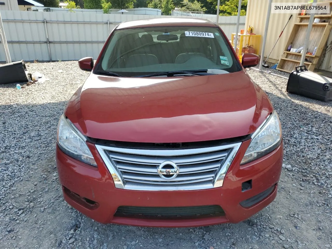 3N1AB7AP8EL679564 2014 Nissan Sentra S