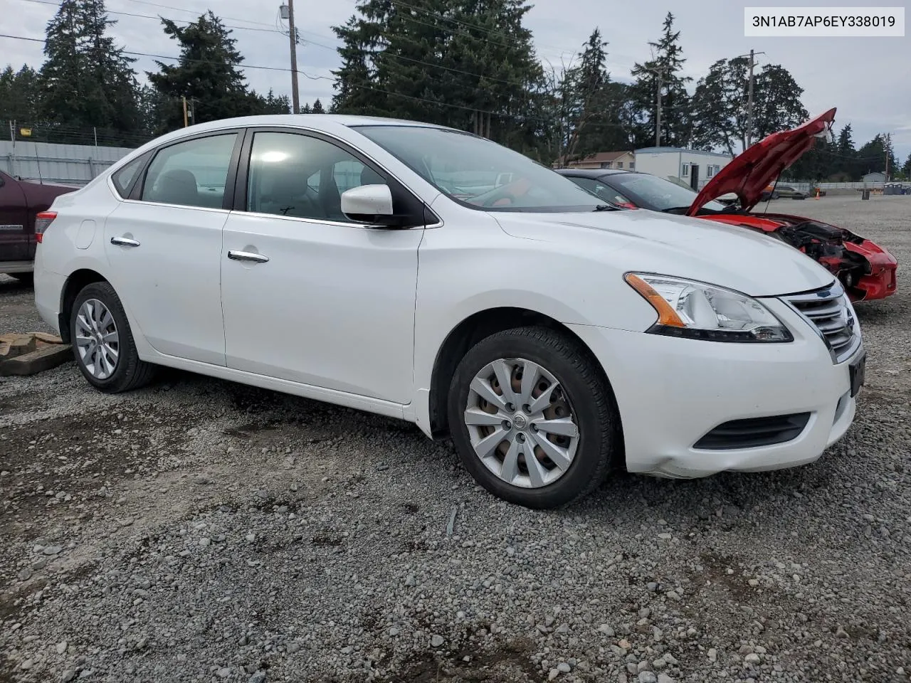 2014 Nissan Sentra S VIN: 3N1AB7AP6EY338019 Lot: 71218514