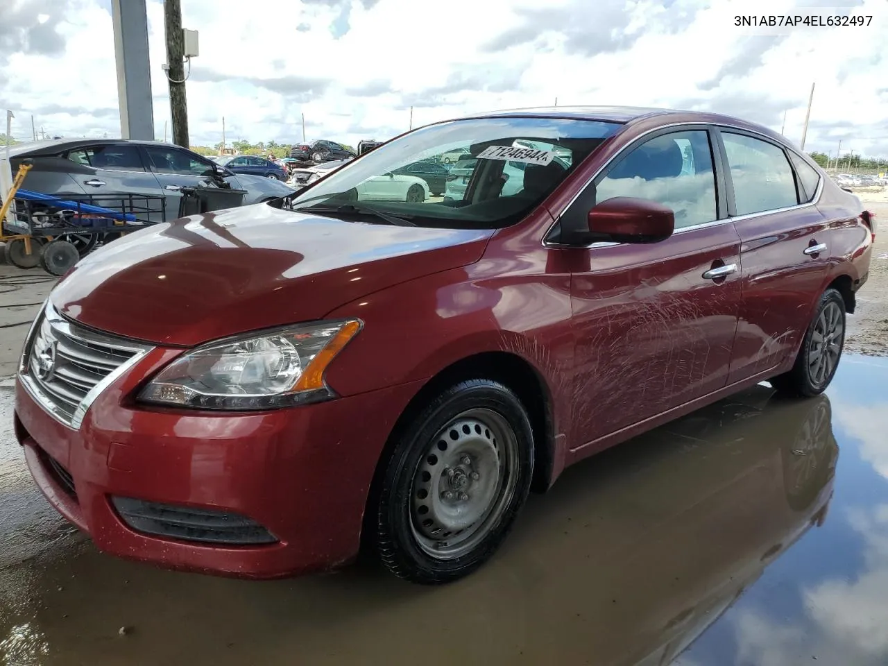 2014 Nissan Sentra S VIN: 3N1AB7AP4EL632497 Lot: 71246944