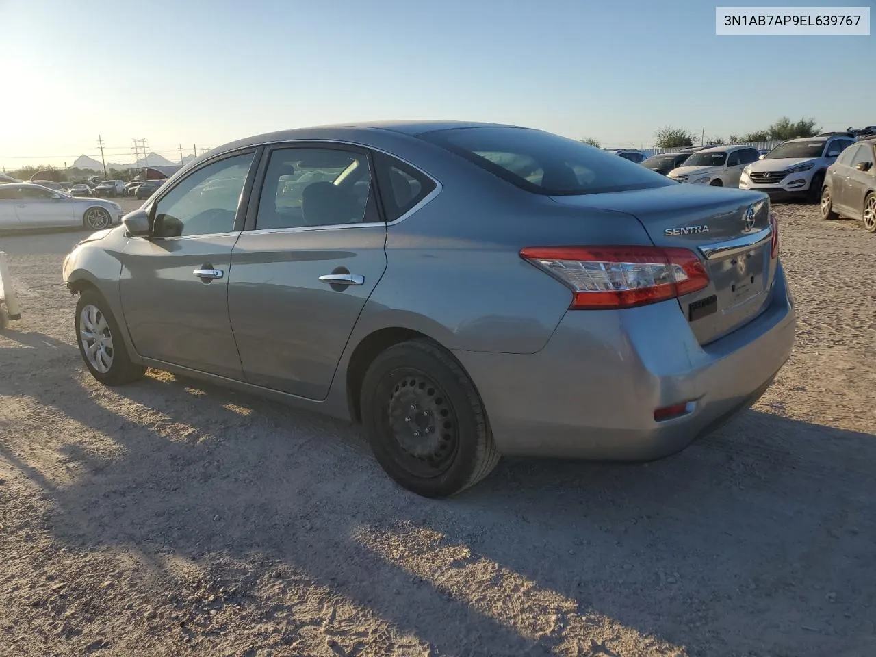 2014 Nissan Sentra S VIN: 3N1AB7AP9EL639767 Lot: 71346034