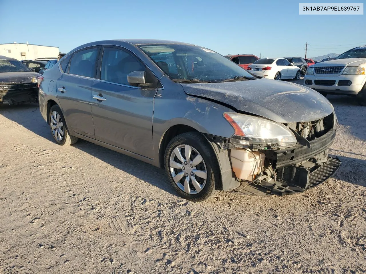 2014 Nissan Sentra S VIN: 3N1AB7AP9EL639767 Lot: 71346034