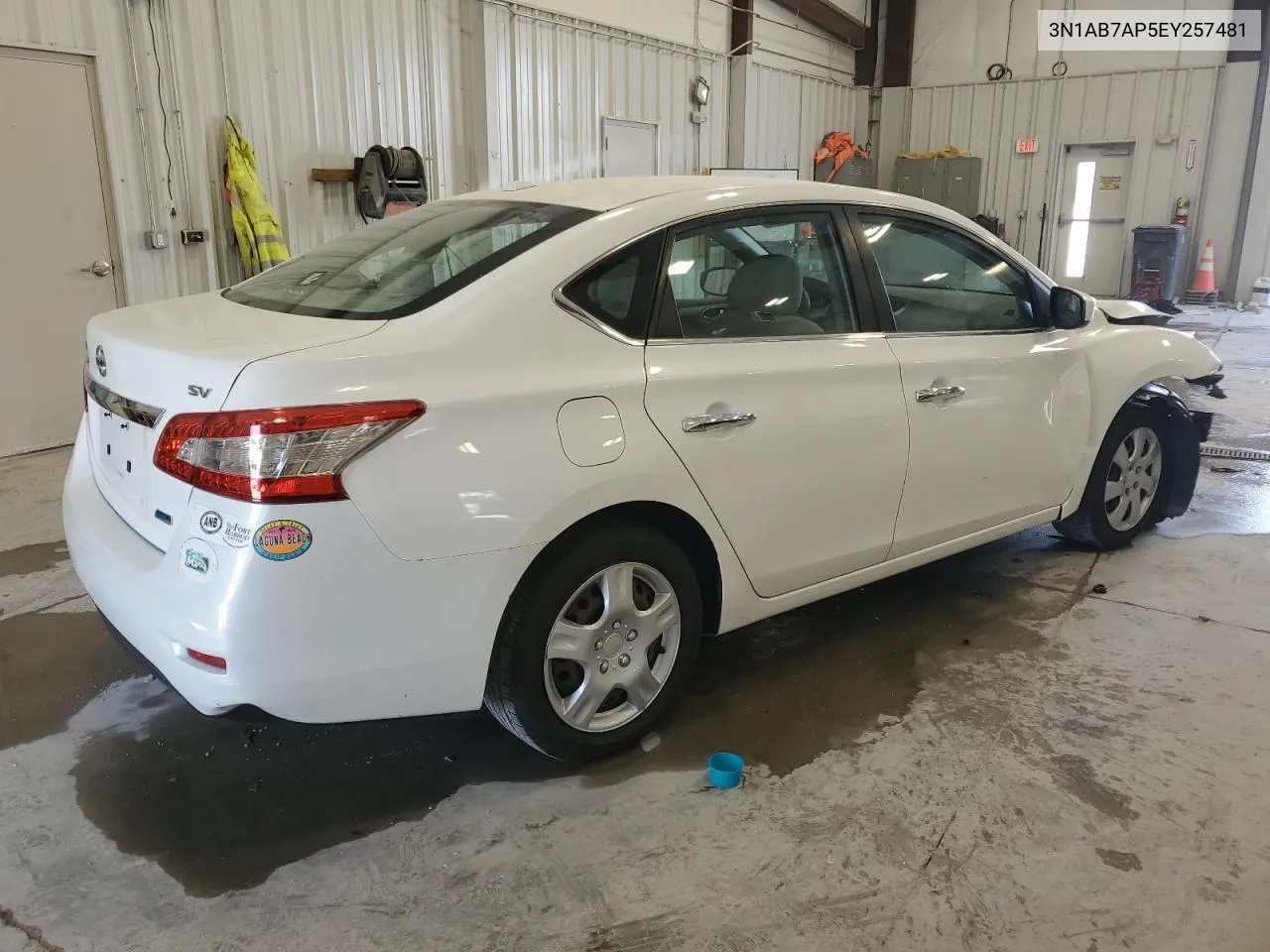 2014 Nissan Sentra S VIN: 3N1AB7AP5EY257481 Lot: 71392064