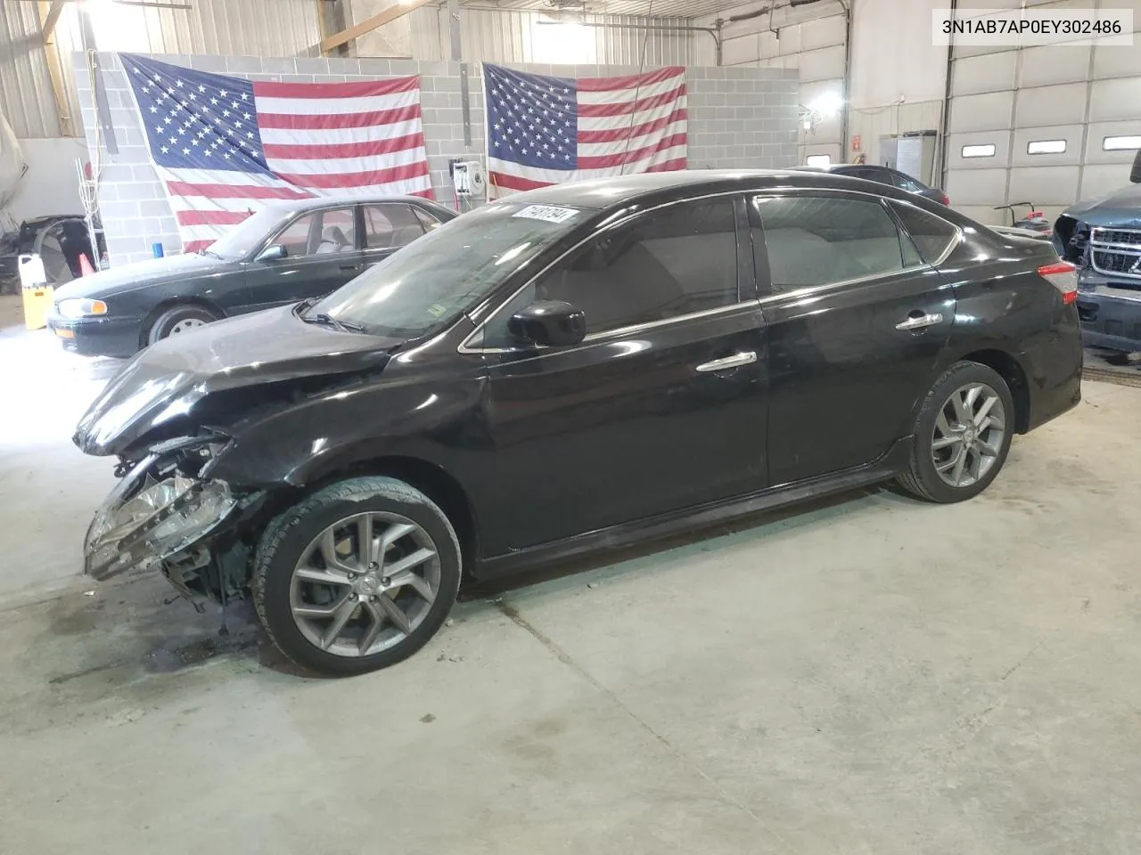 2014 Nissan Sentra S VIN: 3N1AB7AP0EY302486 Lot: 71481794