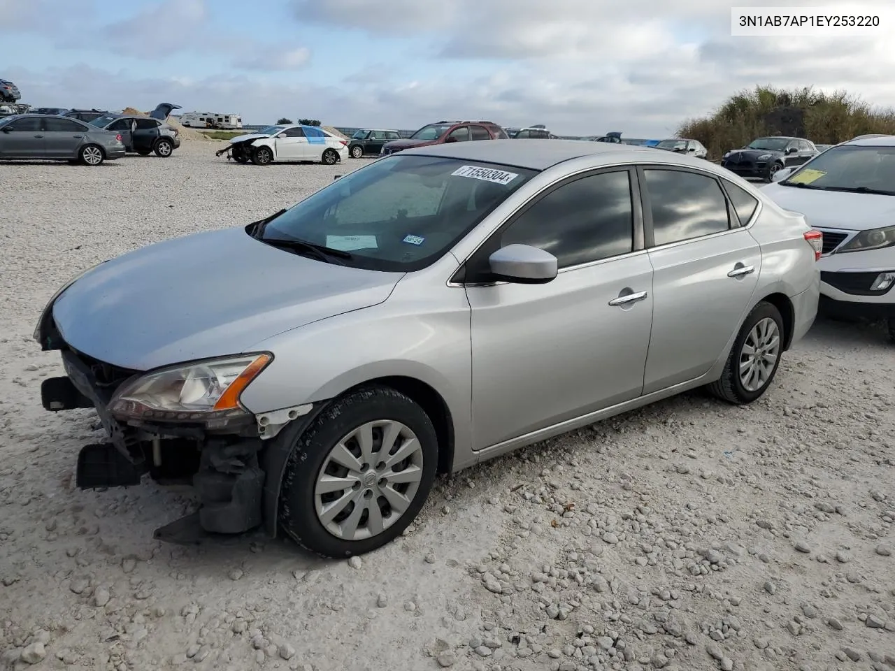 2014 Nissan Sentra S VIN: 3N1AB7AP1EY253220 Lot: 71550304