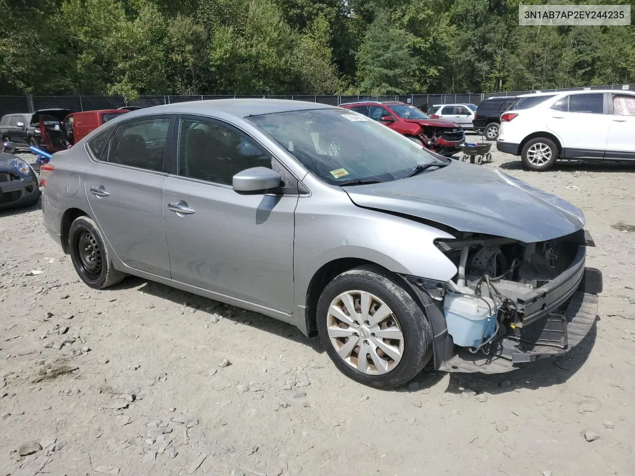 2014 Nissan Sentra S VIN: 3N1AB7AP2EY244235 Lot: 71604404