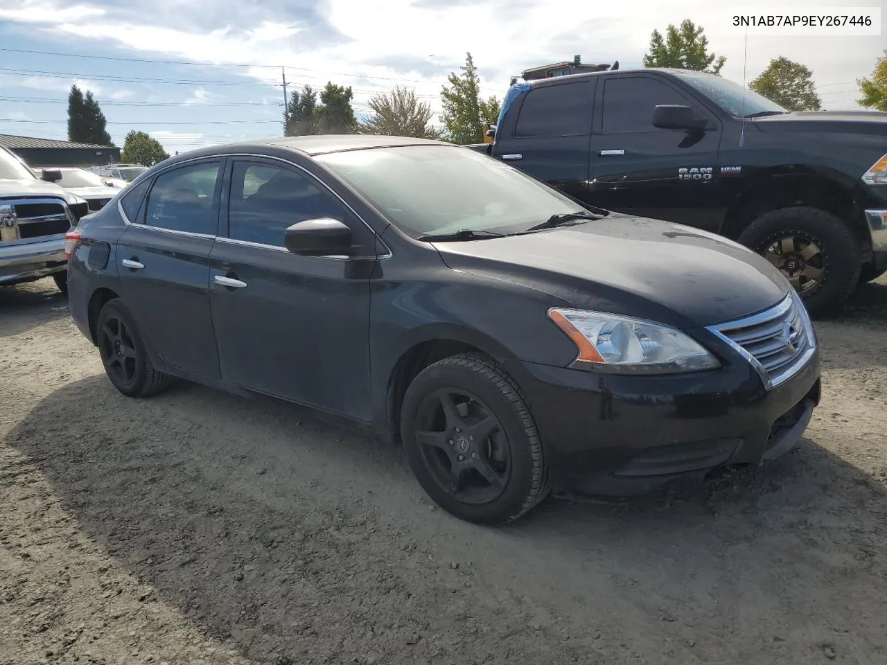 2014 Nissan Sentra S VIN: 3N1AB7AP9EY267446 Lot: 71609074