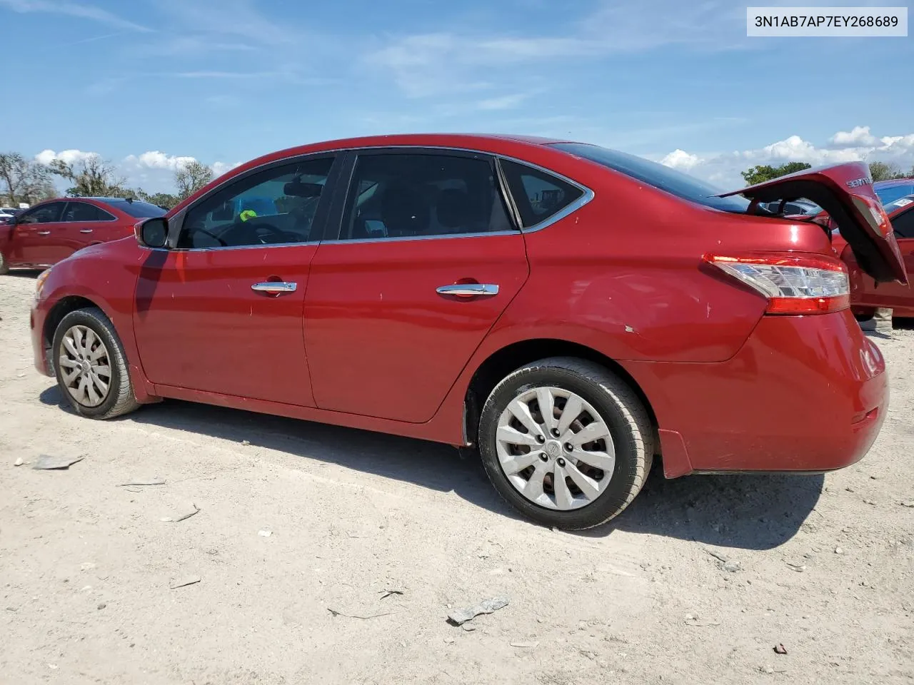 2014 Nissan Sentra S VIN: 3N1AB7AP7EY268689 Lot: 71625894