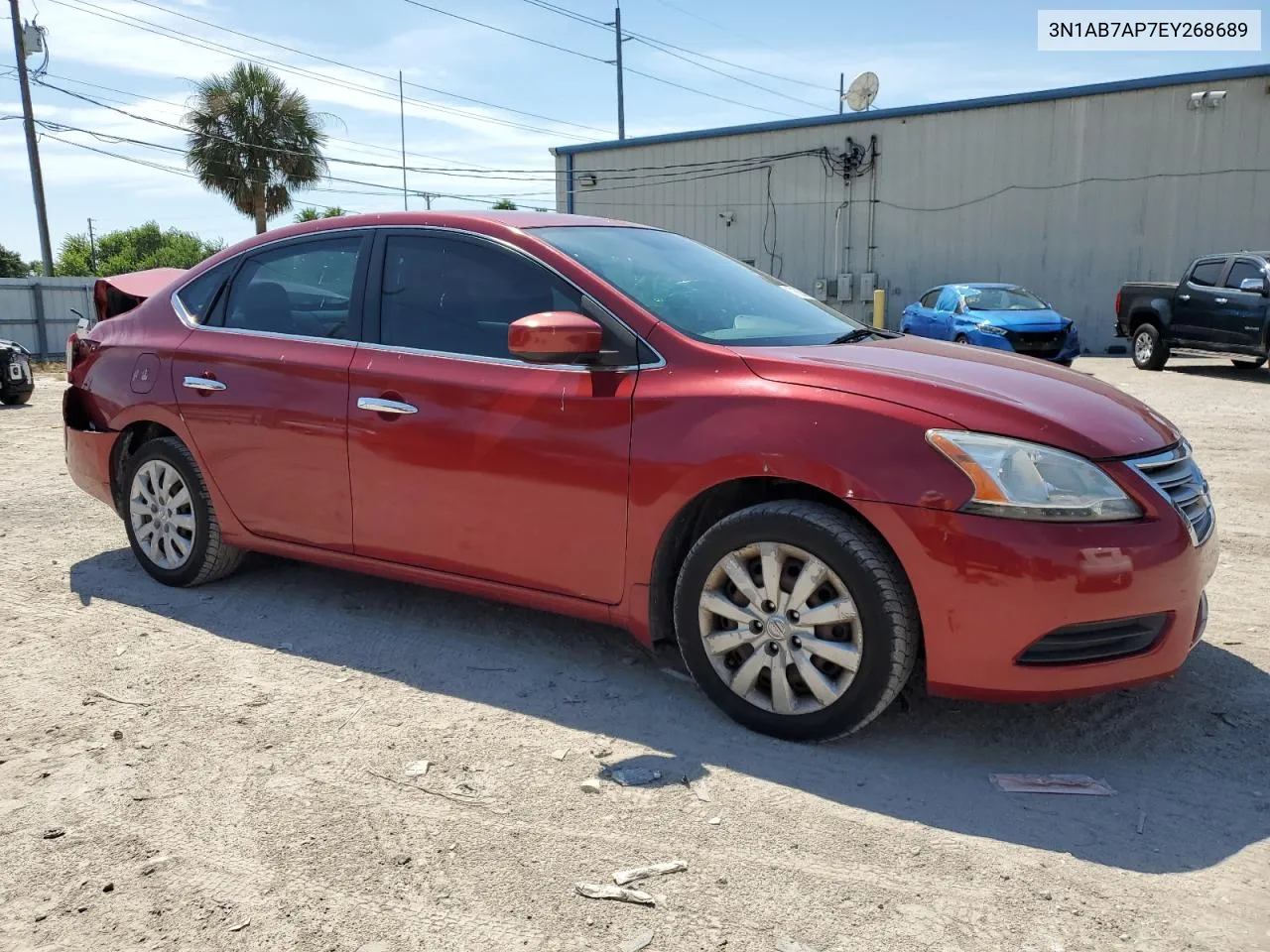 2014 Nissan Sentra S VIN: 3N1AB7AP7EY268689 Lot: 71625894