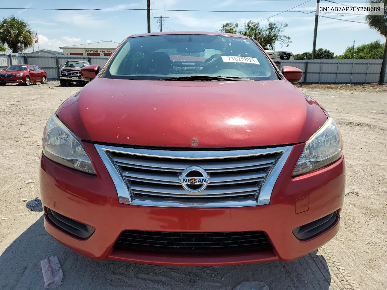 2014 Nissan Sentra S VIN: 3N1AB7AP7EY268689 Lot: 71625894