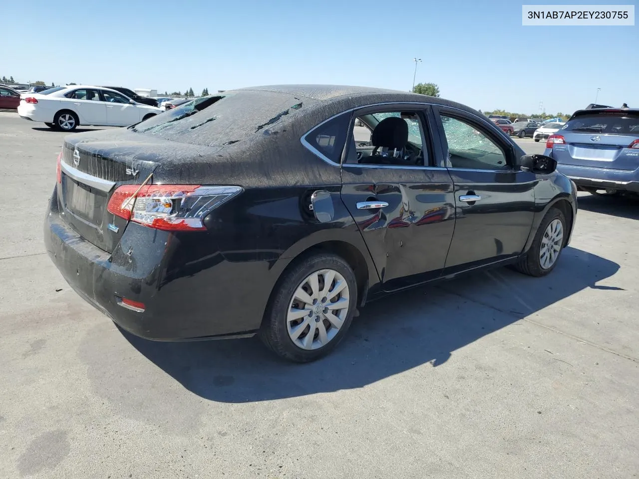 2014 Nissan Sentra S VIN: 3N1AB7AP2EY230755 Lot: 71629564