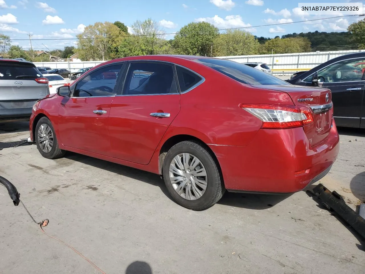 2014 Nissan Sentra S VIN: 3N1AB7AP7EY229326 Lot: 71806564