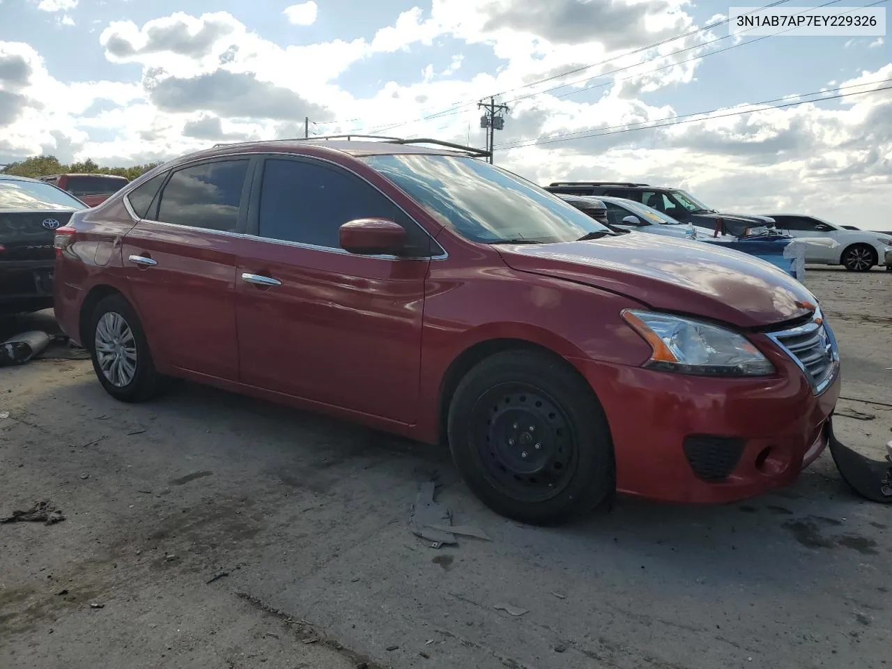 2014 Nissan Sentra S VIN: 3N1AB7AP7EY229326 Lot: 71806564