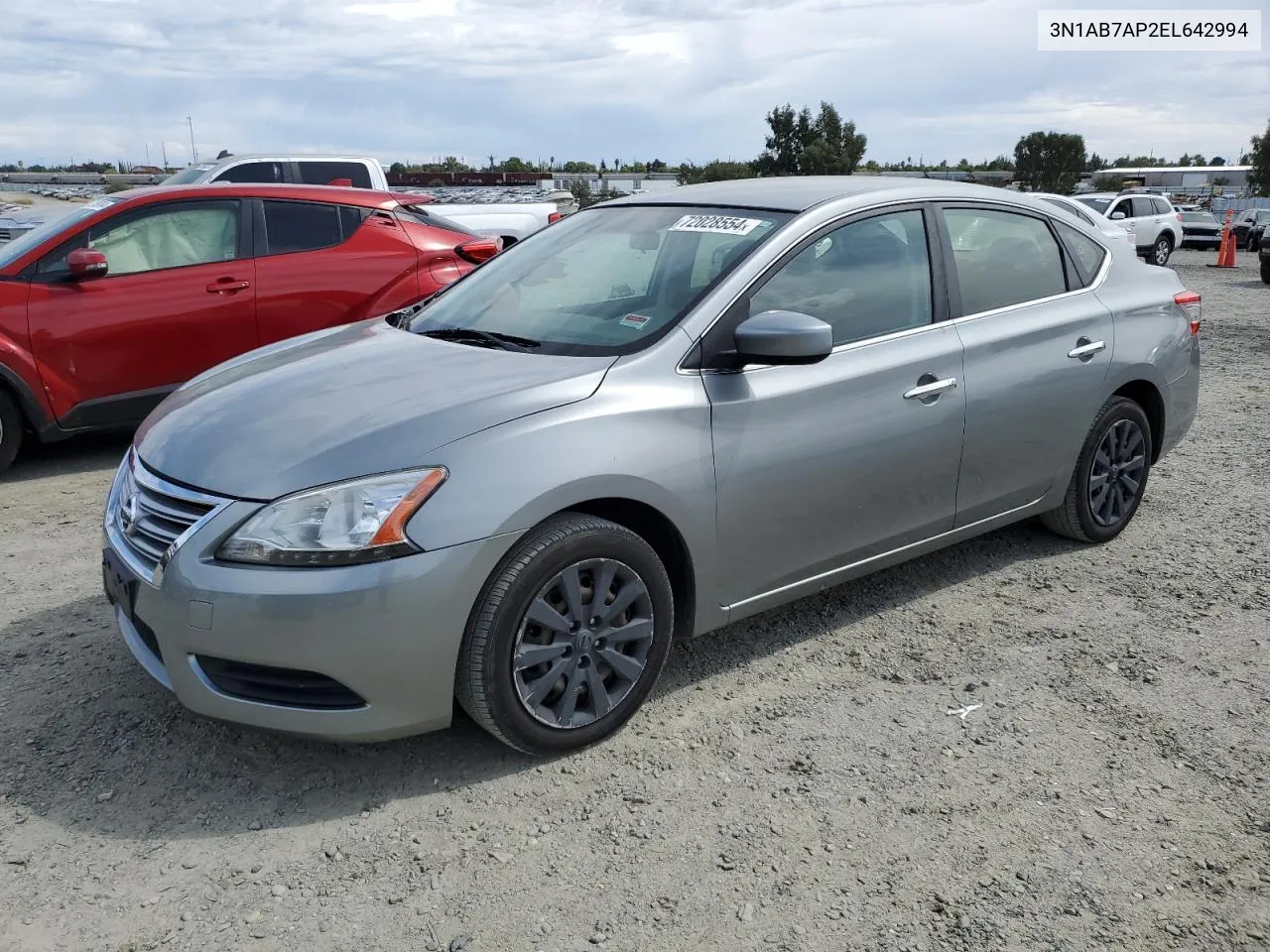 3N1AB7AP2EL642994 2014 Nissan Sentra S