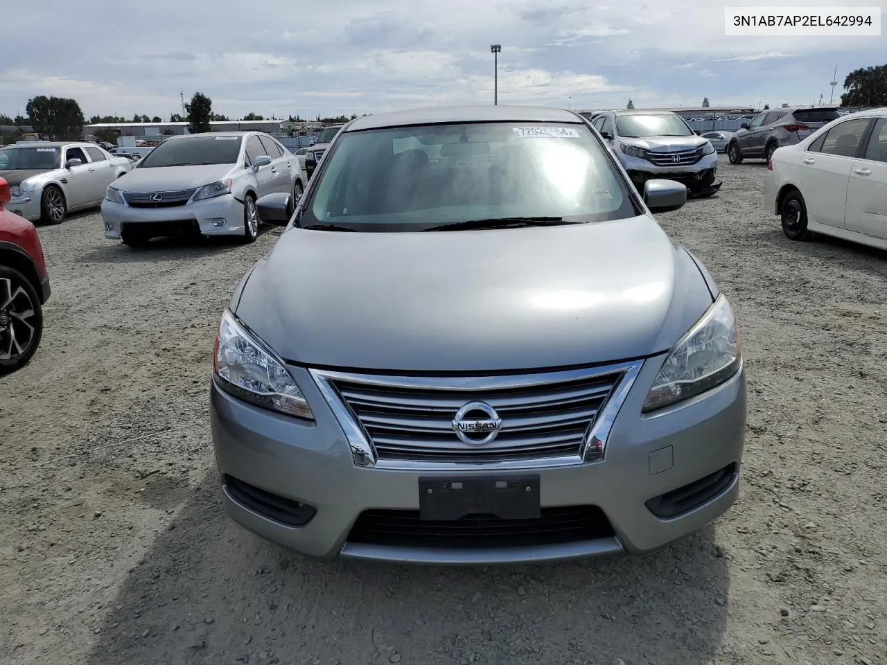 2014 Nissan Sentra S VIN: 3N1AB7AP2EL642994 Lot: 72028554