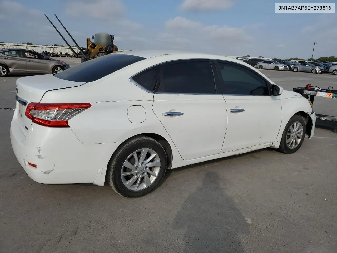 2014 Nissan Sentra S VIN: 3N1AB7AP5EY278816 Lot: 72034684