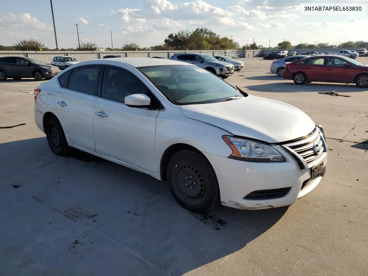 2014 Nissan Sentra S VIN: 3N1AB7AP5EL653830 Lot: 72234284