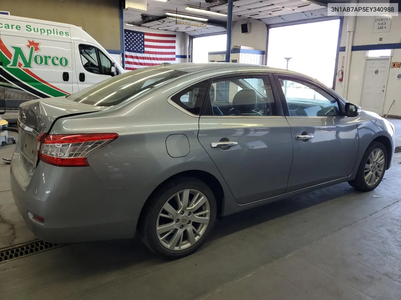 2014 Nissan Sentra S VIN: 3N1AB7AP5EY340988 Lot: 72354714