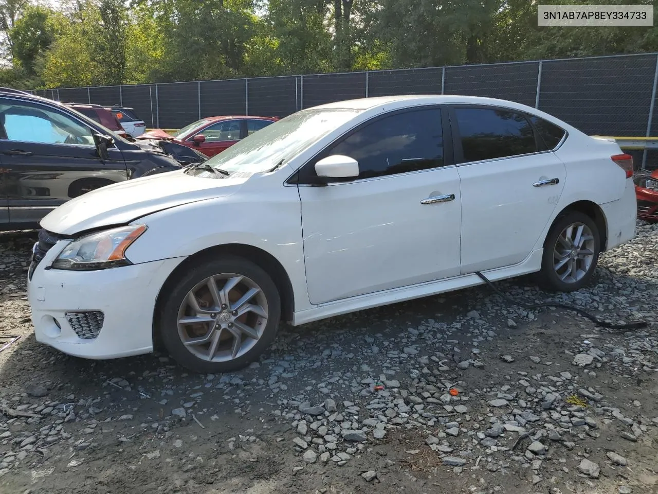 2014 Nissan Sentra S VIN: 3N1AB7AP8EY334733 Lot: 72376774