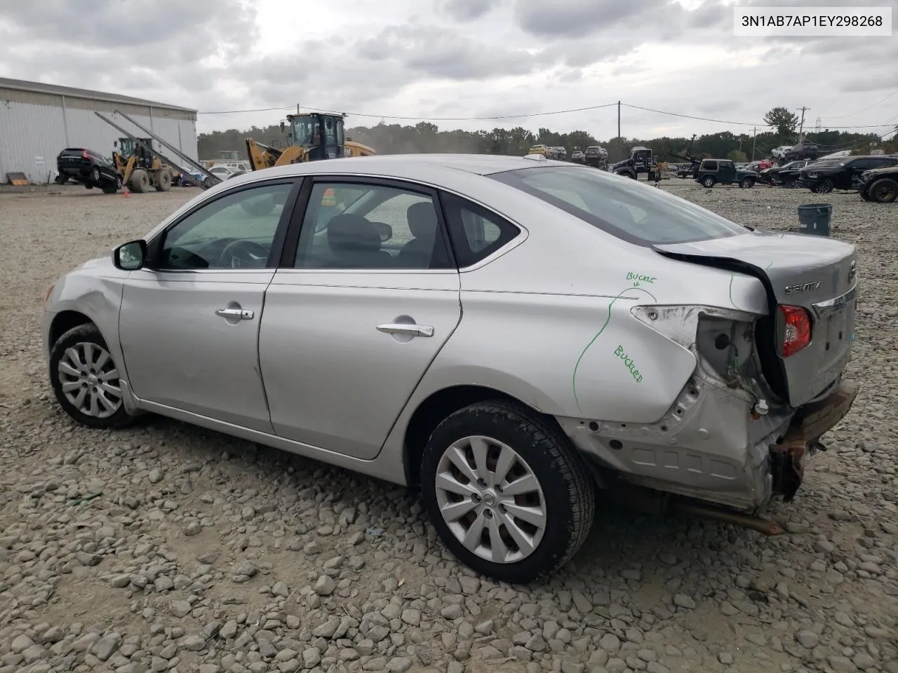 2014 Nissan Sentra S VIN: 3N1AB7AP1EY298268 Lot: 72438454