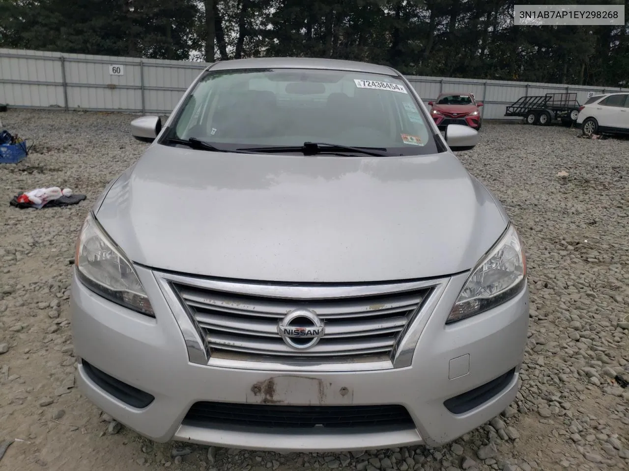 2014 Nissan Sentra S VIN: 3N1AB7AP1EY298268 Lot: 72438454