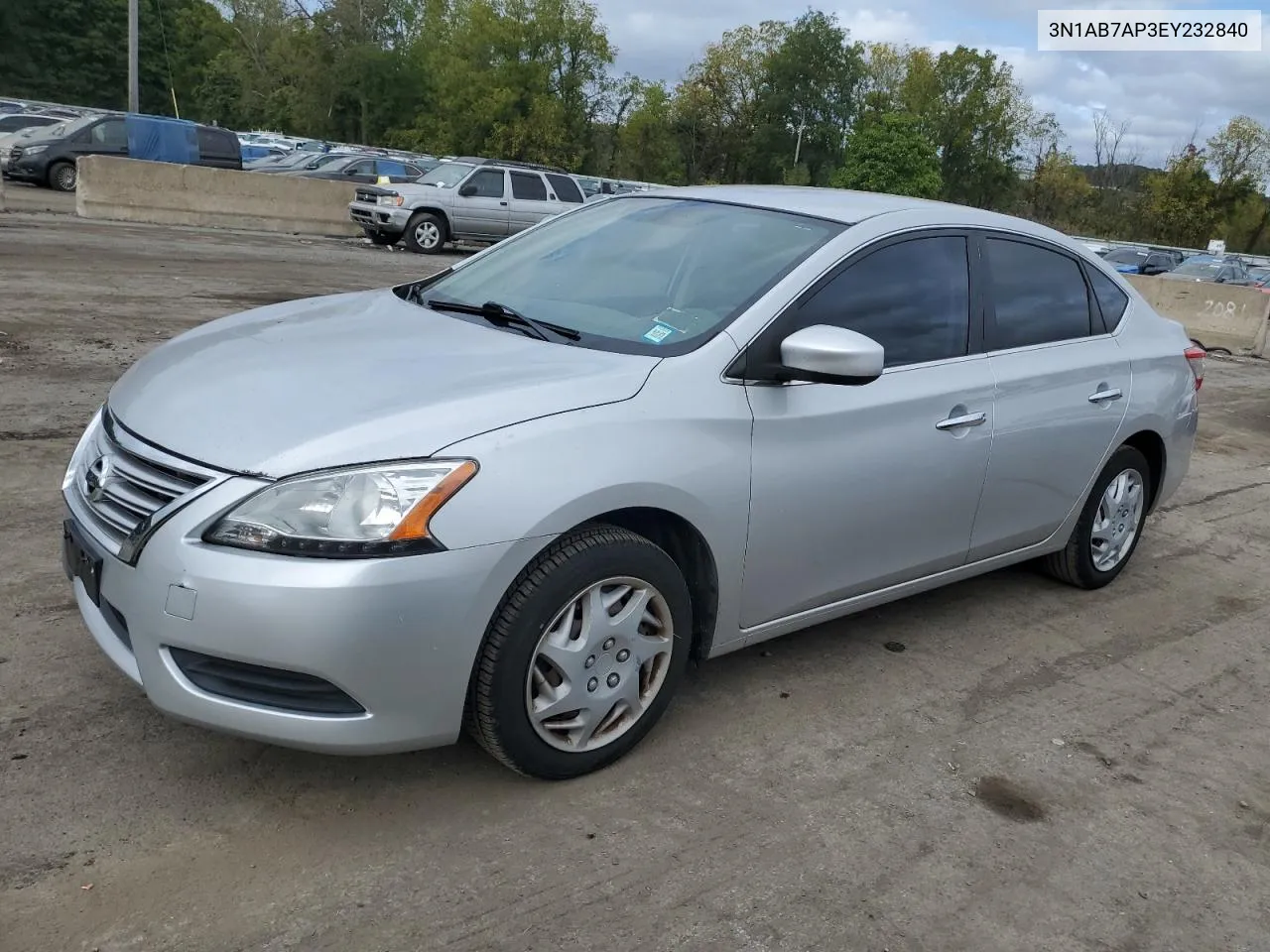 2014 Nissan Sentra S VIN: 3N1AB7AP3EY232840 Lot: 72629474