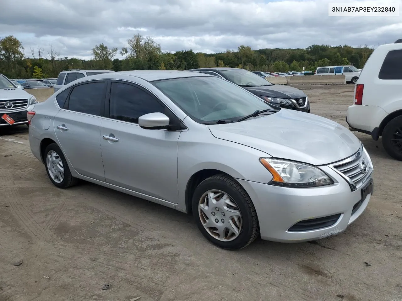 2014 Nissan Sentra S VIN: 3N1AB7AP3EY232840 Lot: 72629474