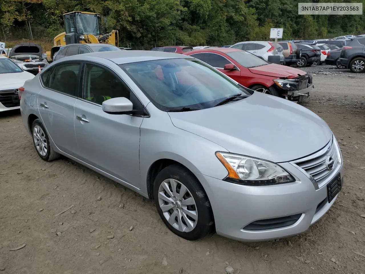 2014 Nissan Sentra S VIN: 3N1AB7AP1EY203563 Lot: 72732884