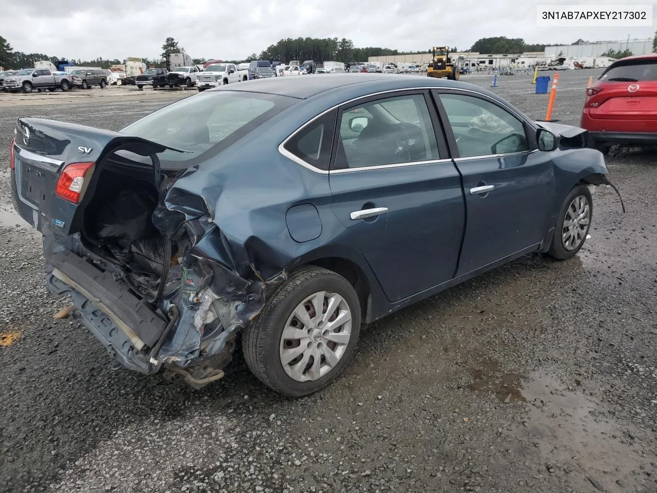 2014 Nissan Sentra S VIN: 3N1AB7APXEY217302 Lot: 72992944