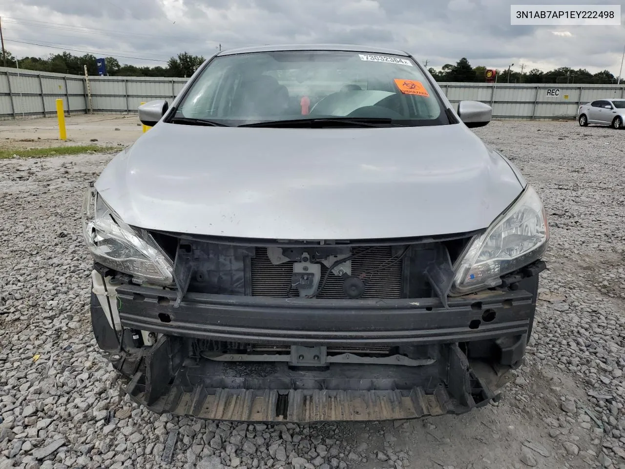 2014 Nissan Sentra S VIN: 3N1AB7AP1EY222498 Lot: 73032364