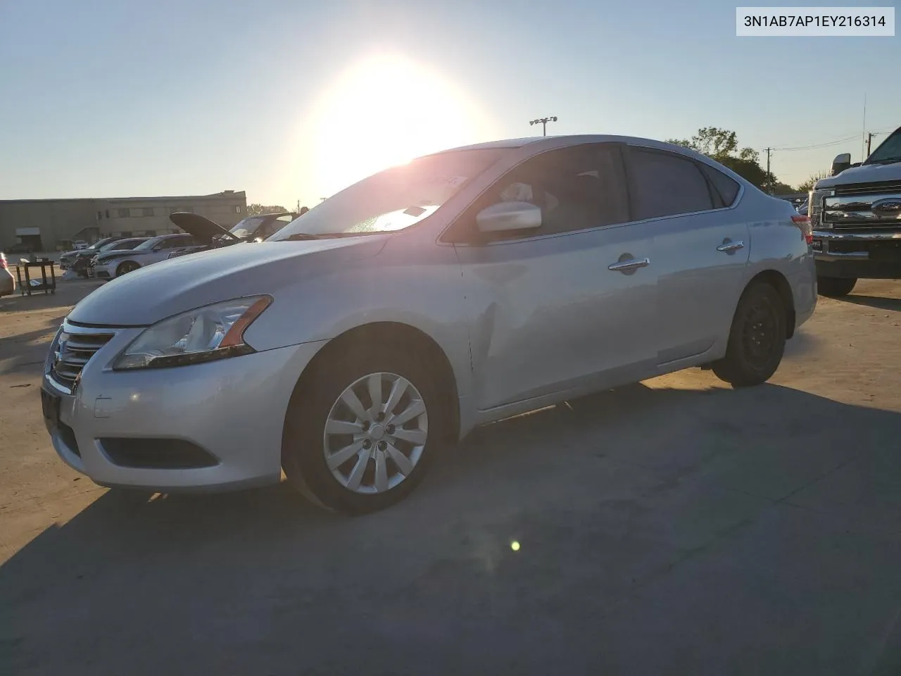 2014 Nissan Sentra S VIN: 3N1AB7AP1EY216314 Lot: 73139584