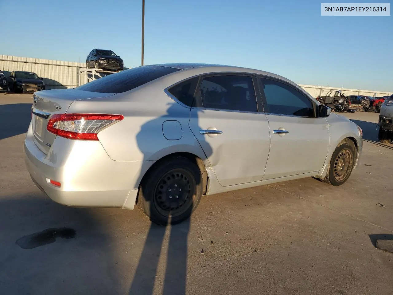 2014 Nissan Sentra S VIN: 3N1AB7AP1EY216314 Lot: 73139584