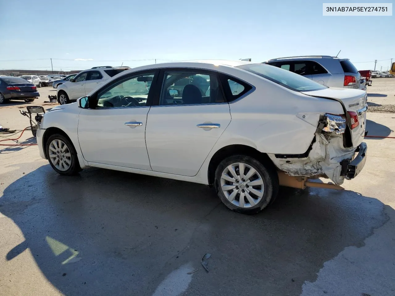 2014 Nissan Sentra S VIN: 3N1AB7AP5EY274751 Lot: 73146834