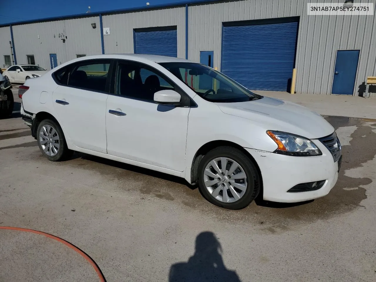 2014 Nissan Sentra S VIN: 3N1AB7AP5EY274751 Lot: 73146834