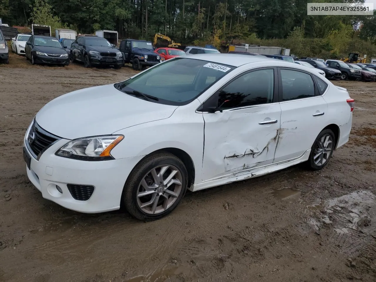 2014 Nissan Sentra S VIN: 3N1AB7AP4EY325561 Lot: 73481544