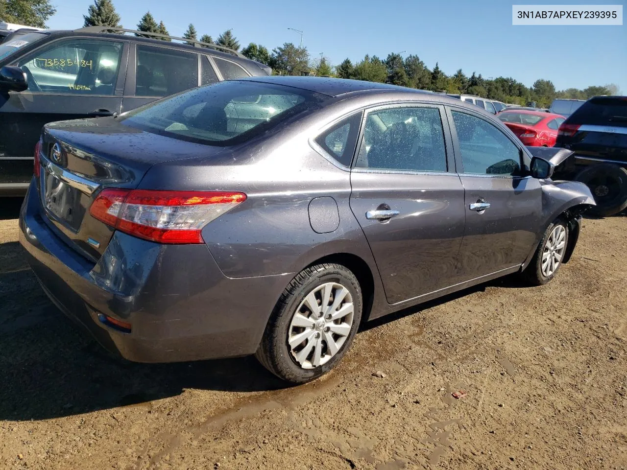 3N1AB7APXEY239395 2014 Nissan Sentra S