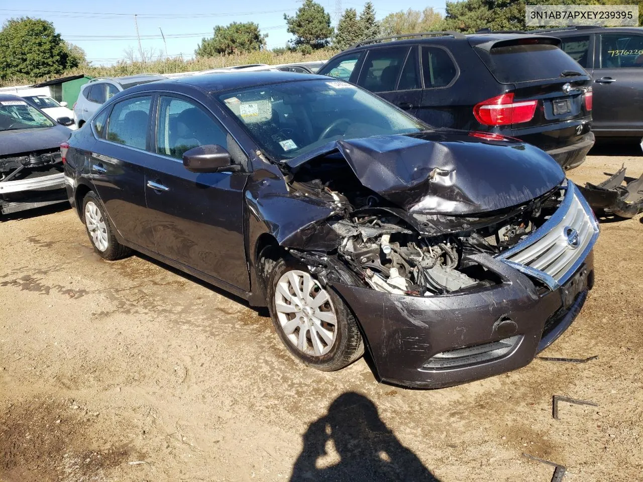 2014 Nissan Sentra S VIN: 3N1AB7APXEY239395 Lot: 73486364