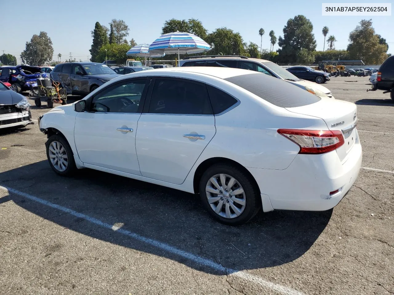 2014 Nissan Sentra S VIN: 3N1AB7AP5EY262504 Lot: 73804204