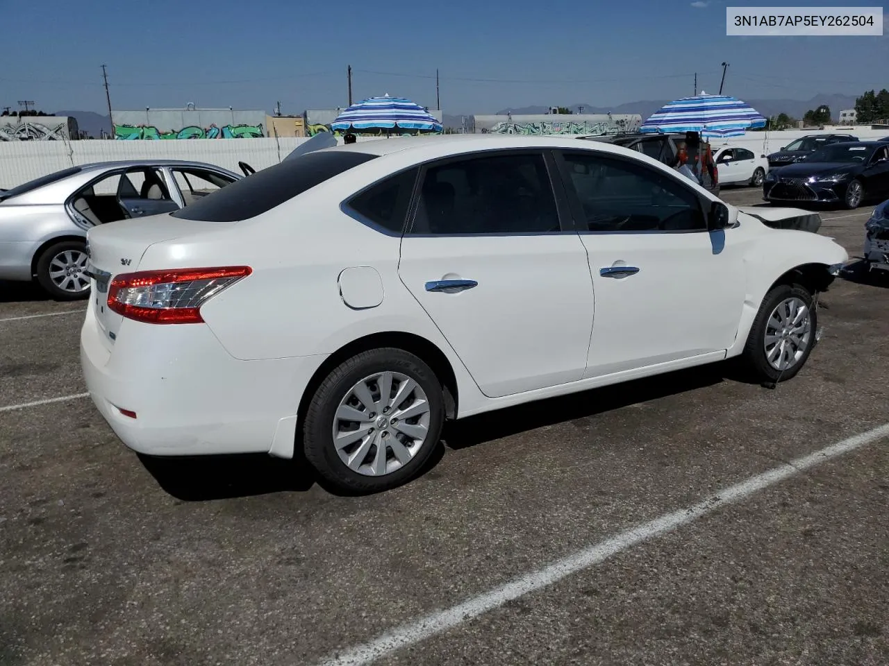 2014 Nissan Sentra S VIN: 3N1AB7AP5EY262504 Lot: 73804204