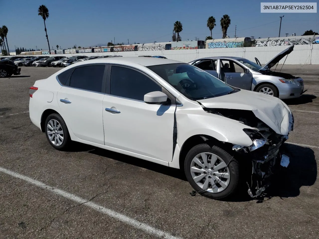 2014 Nissan Sentra S VIN: 3N1AB7AP5EY262504 Lot: 73804204