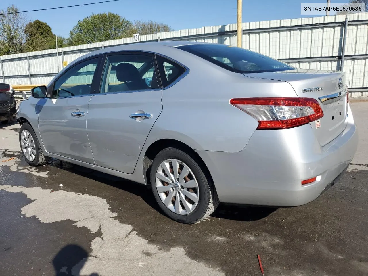 2014 Nissan Sentra S VIN: 3N1AB7AP6EL670586 Lot: 74362664