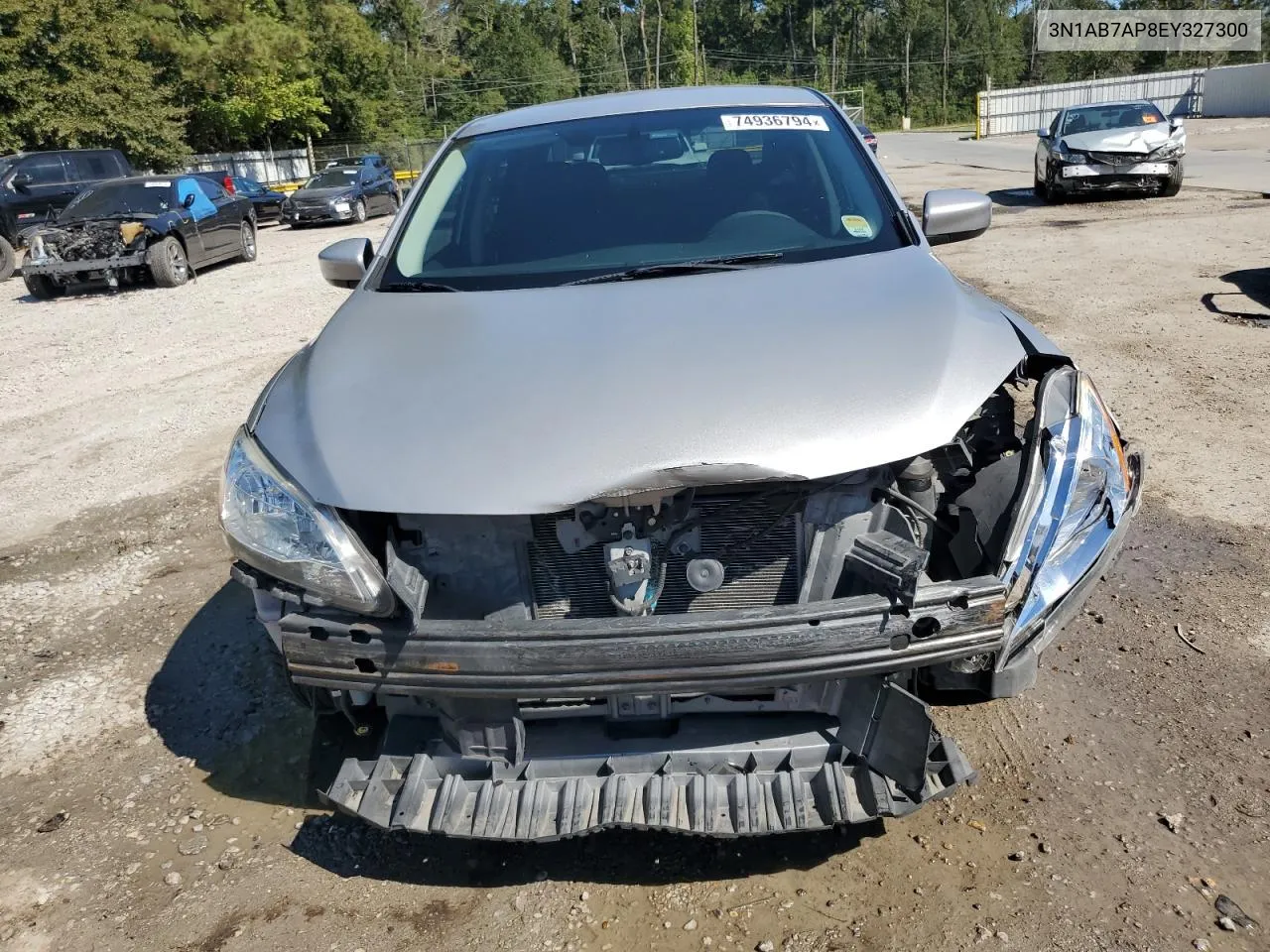 2014 Nissan Sentra S VIN: 3N1AB7AP8EY327300 Lot: 74936794